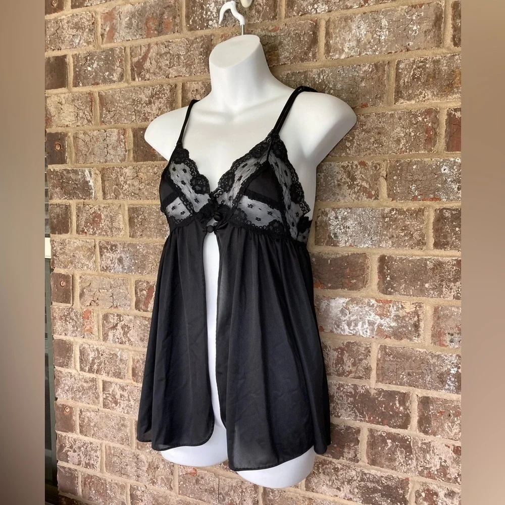 Nighty Vintage 1960’s Nise Stevens Black Sexy Size Small